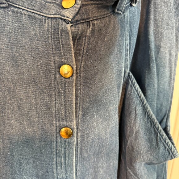 Alice Alexander Janis Midi Skirt in Denim - Picture 4 of 5